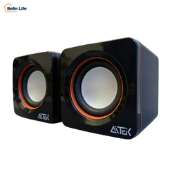 Caixa de Som Aitek ACS-4511 6W USB Som Surround 360° para PC Notebook