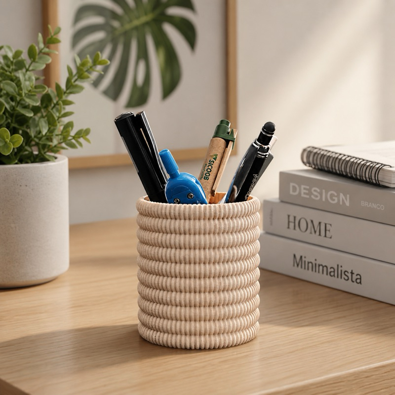 Porta Objetos Decorativo Vaso Cachepot Pequeno Para Mesa Quarto Sala Escritório
