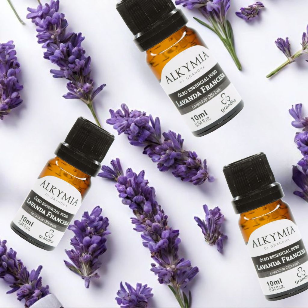 Óleo Essencial Lavanda Francesa 10ml Puro Original Grandha Aromaterapia Relaxante Natural