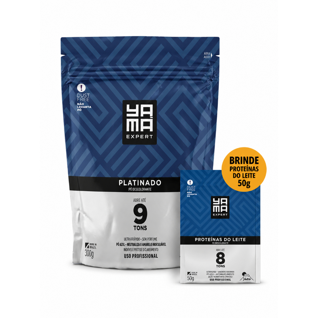 Kit 3un Pó Descolorante Platinado Refil 300g - Yamá