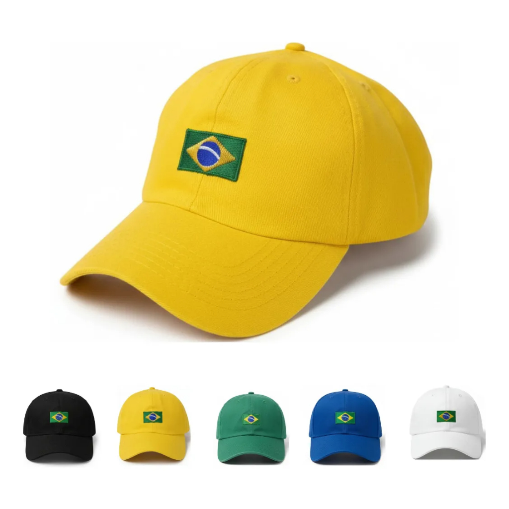 Boné Brasil Seleção Brasileira Aba Curva Unissex Ajustavel