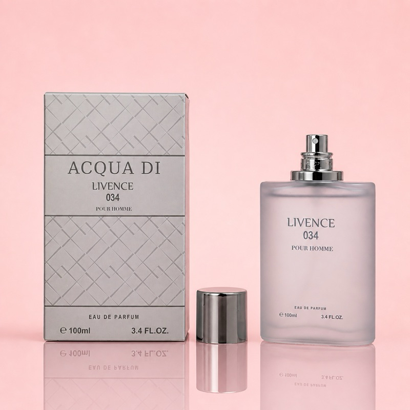Perfume Masculino 034 Acqua Di 100ml – Fragrância Refrescante, Leve e Elegante