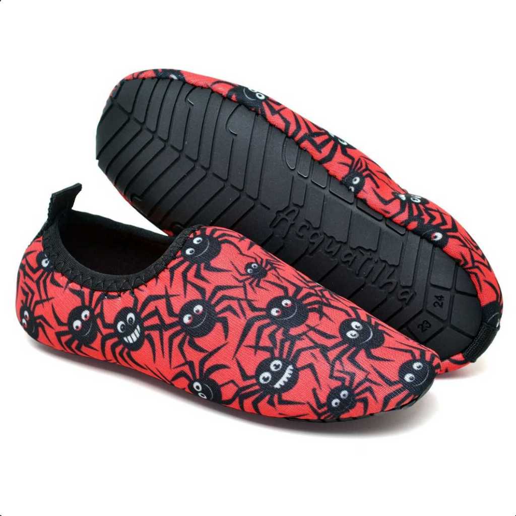 Sapatilha Antiderrapante Sapato Aquático De Criança Infantil Calce Fácil Neoprene