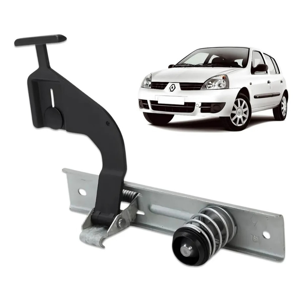 Fechadura Capô Clio 2003 a 2012 Hatch e Sedan Alavanca Superior