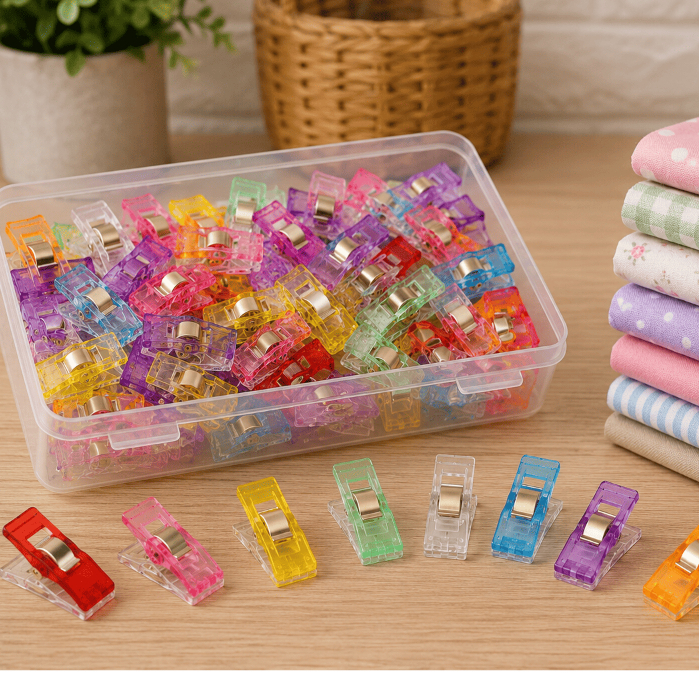 Kit 50 Clips Mini Prendedor de Tecido Ideal Para Artesanato Patchwork