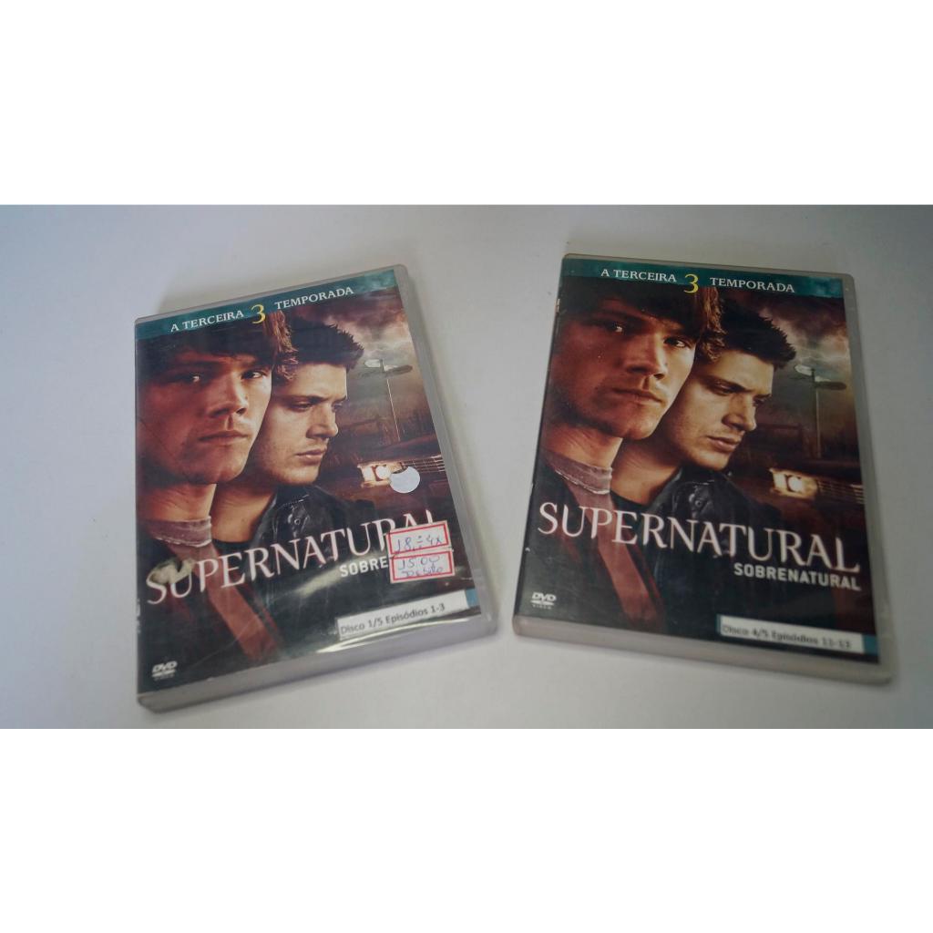 Box 5 DVDS Supernatural (3ª Temporada) Original