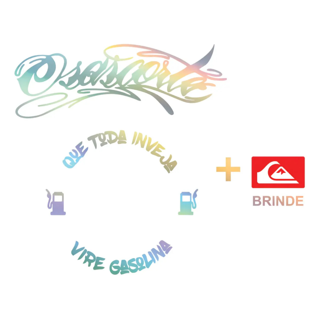 Adesivo Holográfico Osascorte + Tampa de tanque com brinde
