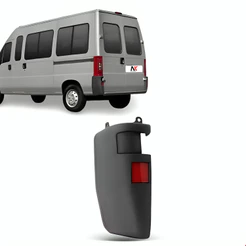 Polaina Parachoque Traseiro Ducato 1995 1996 À 2017 Esquerdo