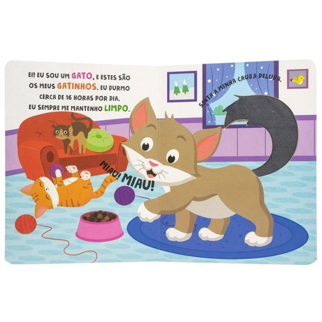 Livro Toque e Sinta Animais de Estimação Editora Todolivro — imagem 2 de 2
