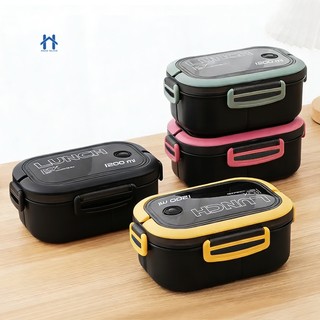 Pote de Marmita Lunch Box 1200ml com Divisórias com Talheres