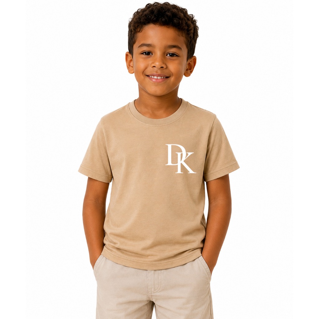 Camiseta Básica lisa, estampada, Infantil de Algodão – Conforto e Estilo para o Dia a Dia Manga Curta Menino