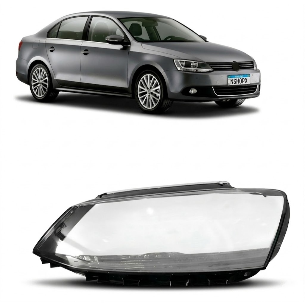 Lente Farol Jetta 2011 2012 2013 2014 2015 2016 2017 2018 Fabricado em Material resistente