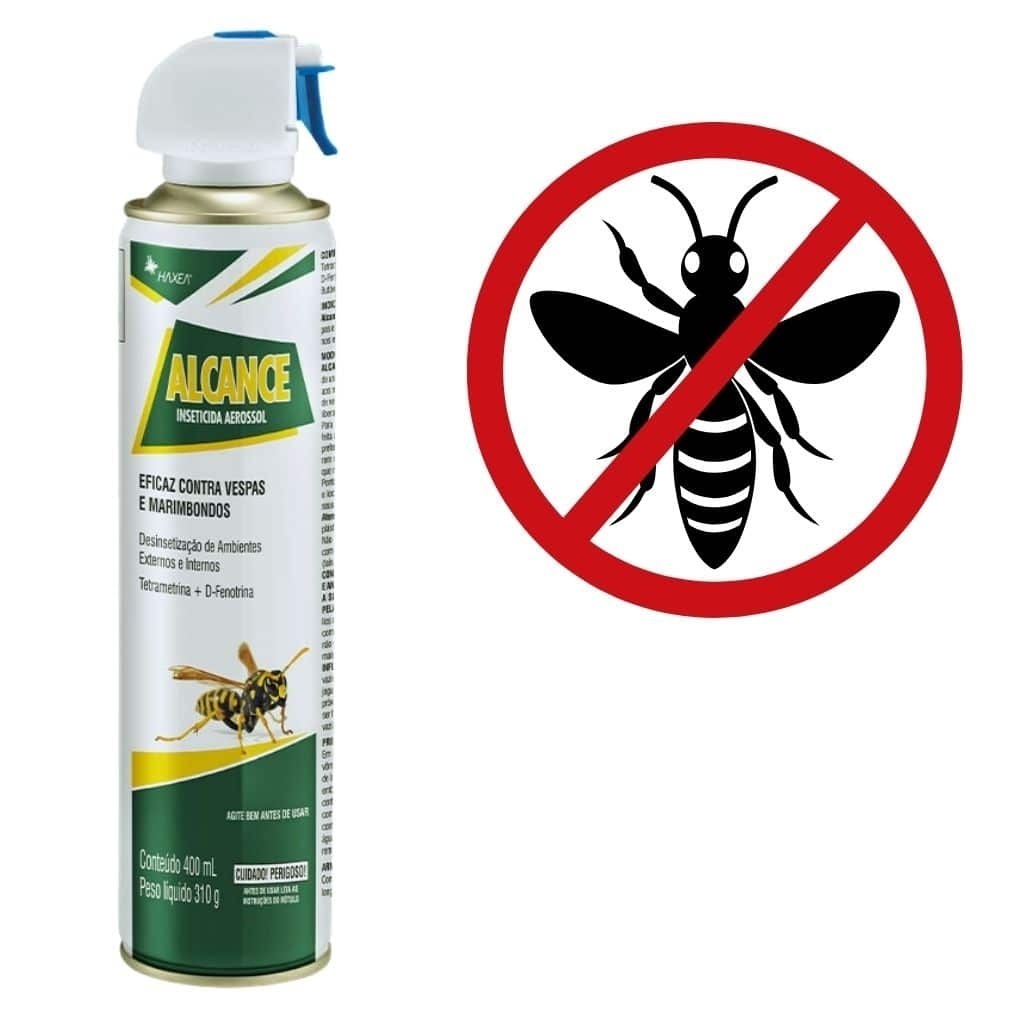 Inseticida Alcance Vespas Marimbondos e Aranhas Haxea 400ml