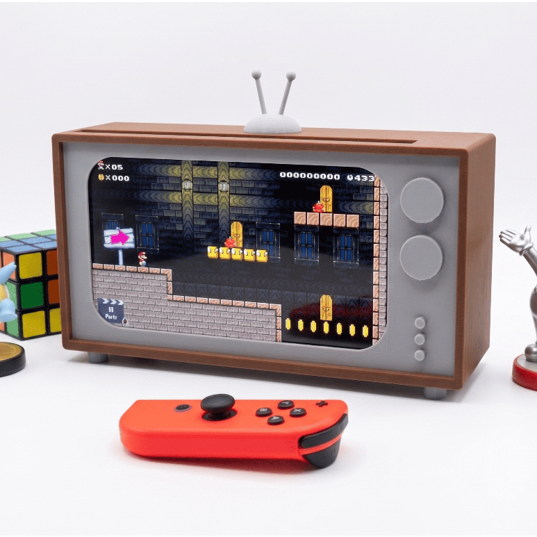 Suporte Case Retro Tv Antiga Para Nintendo Switch E Switch OLED📺