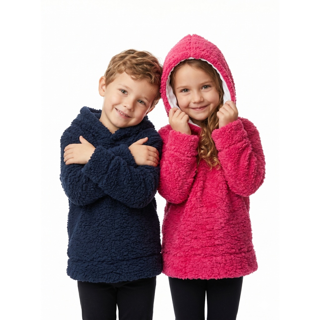 ⭐Blusa De Frio Masculino e Feminina Infantil Juvenil Teddy Peluciada Quentinha Inverno Tam 2 ao 16