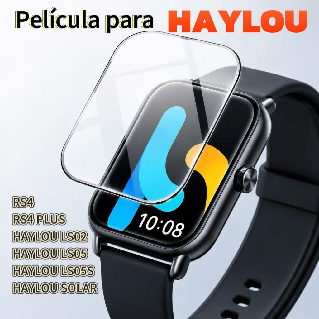 PELÍCULA HAYLOU RS4 / RS4 Plus /LS02/LS05/LS05S/SOULAR Watch 2 Nano Gel para Relógio Smartwatch