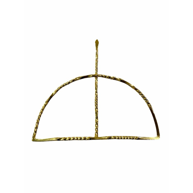 Ofa Torcido Dourado Mão- Oxum/Oxossi/Logun Umbanda Candomblé