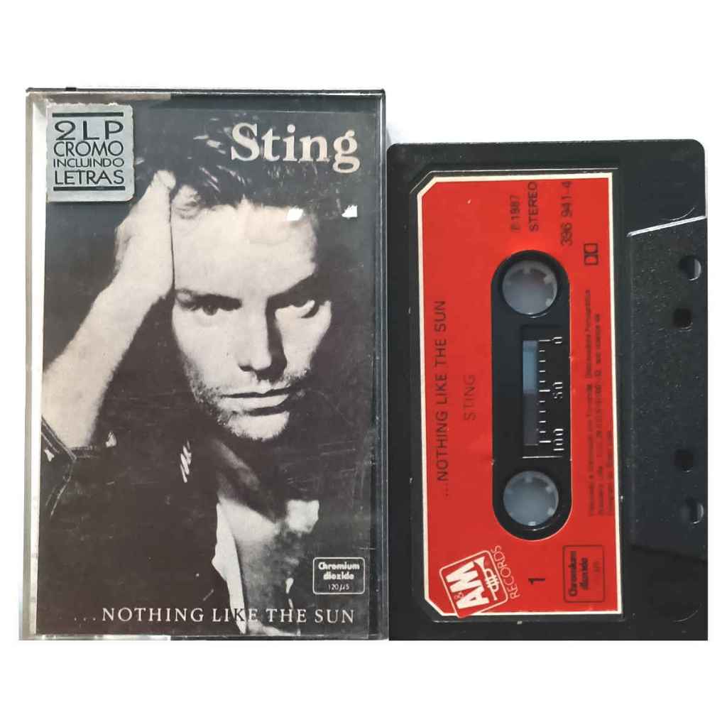 Fita K7 Sting Nothing Like The Sun 1987 Encarte com Letras
