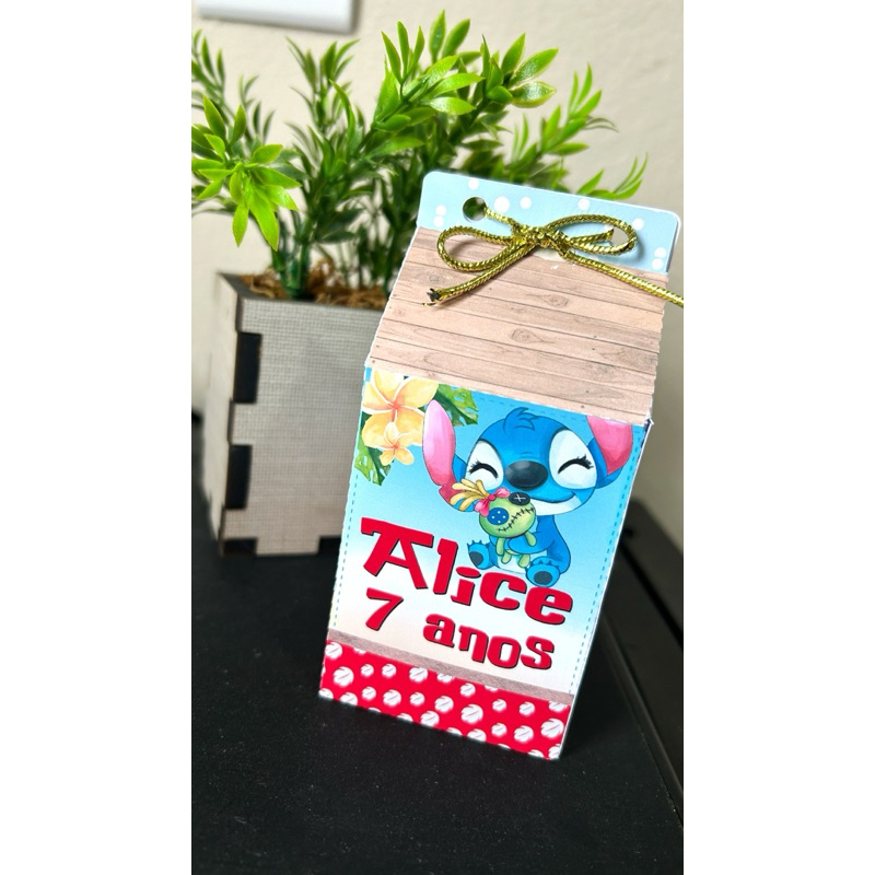 Caixa Milk Stitch Personalizada – Lembrancinha Festa Infantil