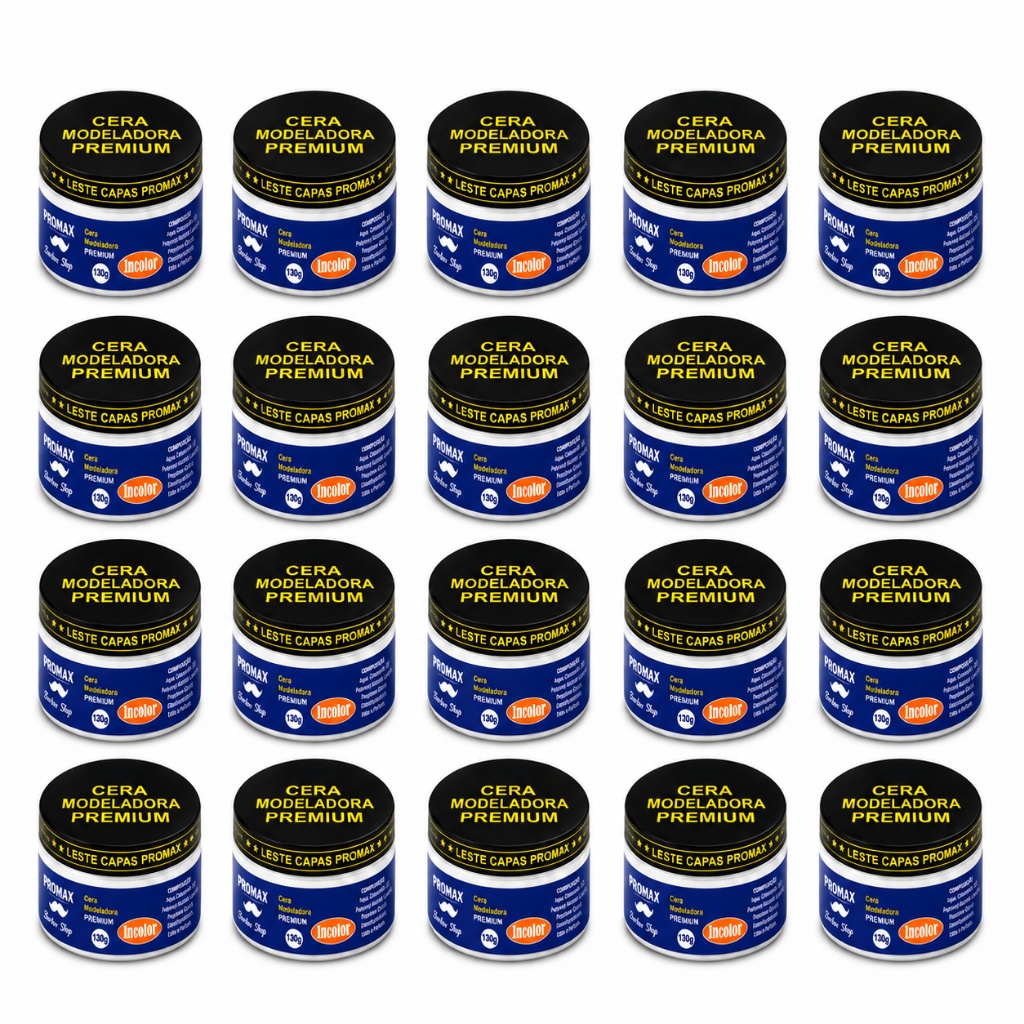 Kit Cera Modeladora Promax 130g cera modeladora, pasta modeladora, pomada cabelo pomada efeito natural, cera fixação