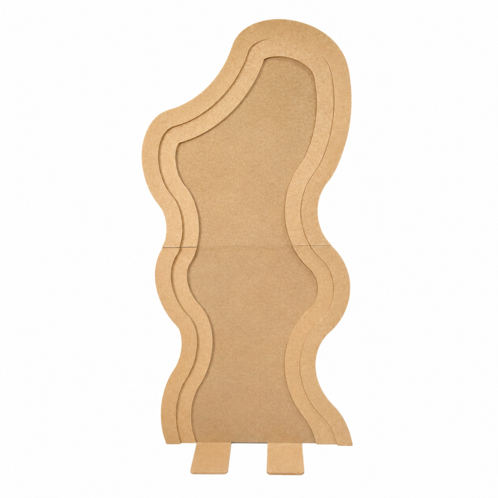 Painel de Festa Wave Ondulado Orgânico em MDF
