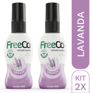 Kit 2 Bloqueadores de Odores Sanitários FreeCô Lavanda – 60ml cada