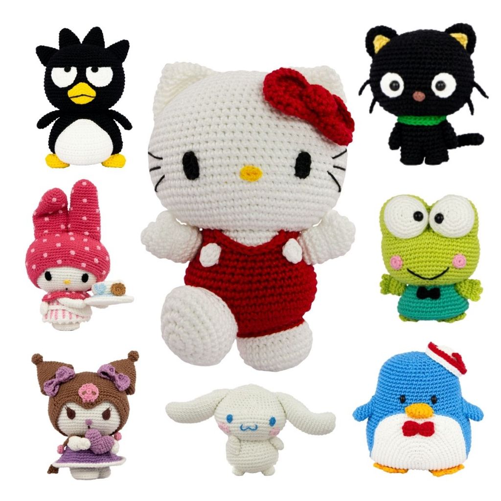 Amigurumi Coleção Hello Kitty And Friends Kids Original Kit Faça Você Mesmo