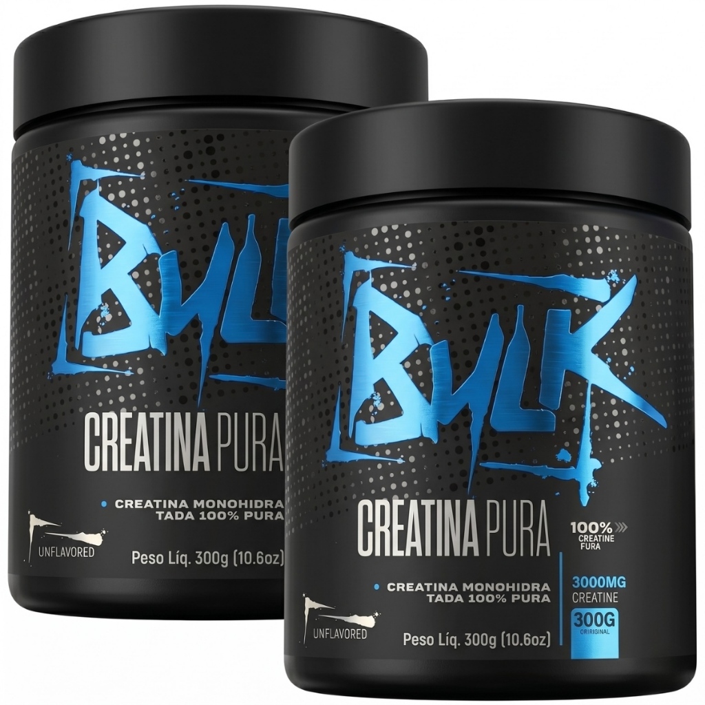 Creatina Pura 300g Kit com 2 Unidades (600g)