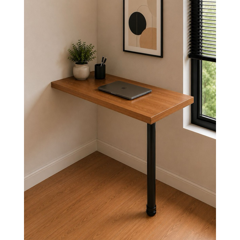 Pe Para Mesa Bancada Escritorio Escrivaninha Redondo Metal Regulavel Preto 73cm Sapata Tubo Aco Base Niveladora — imagem 2 de 2