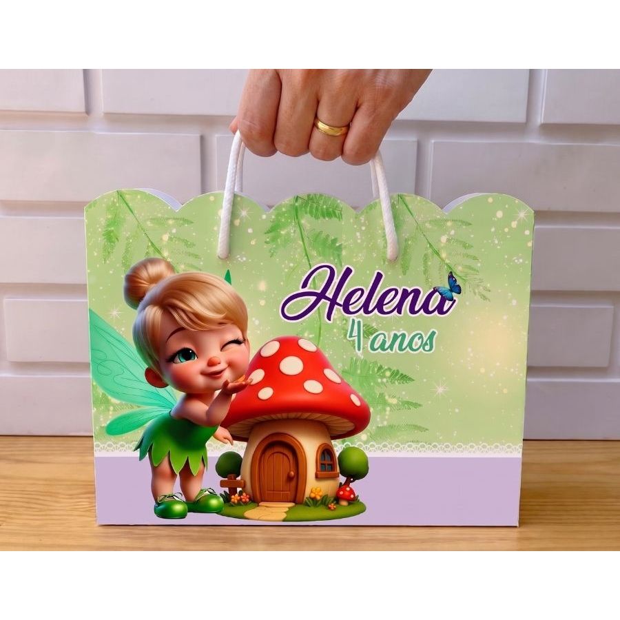 Sacolinhas Personalizadas PEGUE E MONTE - Tinker Bell/Sininho - FESTAS - LEMBRANCINHAS - ANIVERSÁRIOS