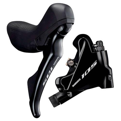 Alavanca Direita Traseiro Shimano 105 St-R7020 Pinça Br-R7070 Hidráulicas Cor Preto Novo Original
