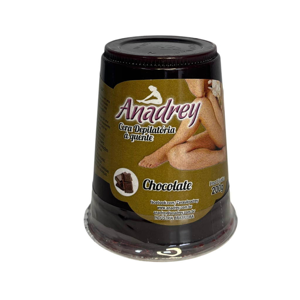 Cera Depilatória Quente Anadrey Chocolate Preto 200g