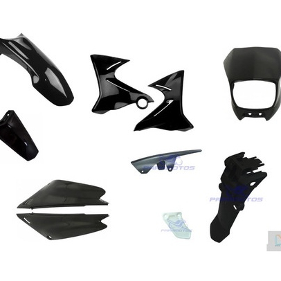 Kit Carenagem Completo Par Aba Rabeta Tampa  Yamaha Xtz 125