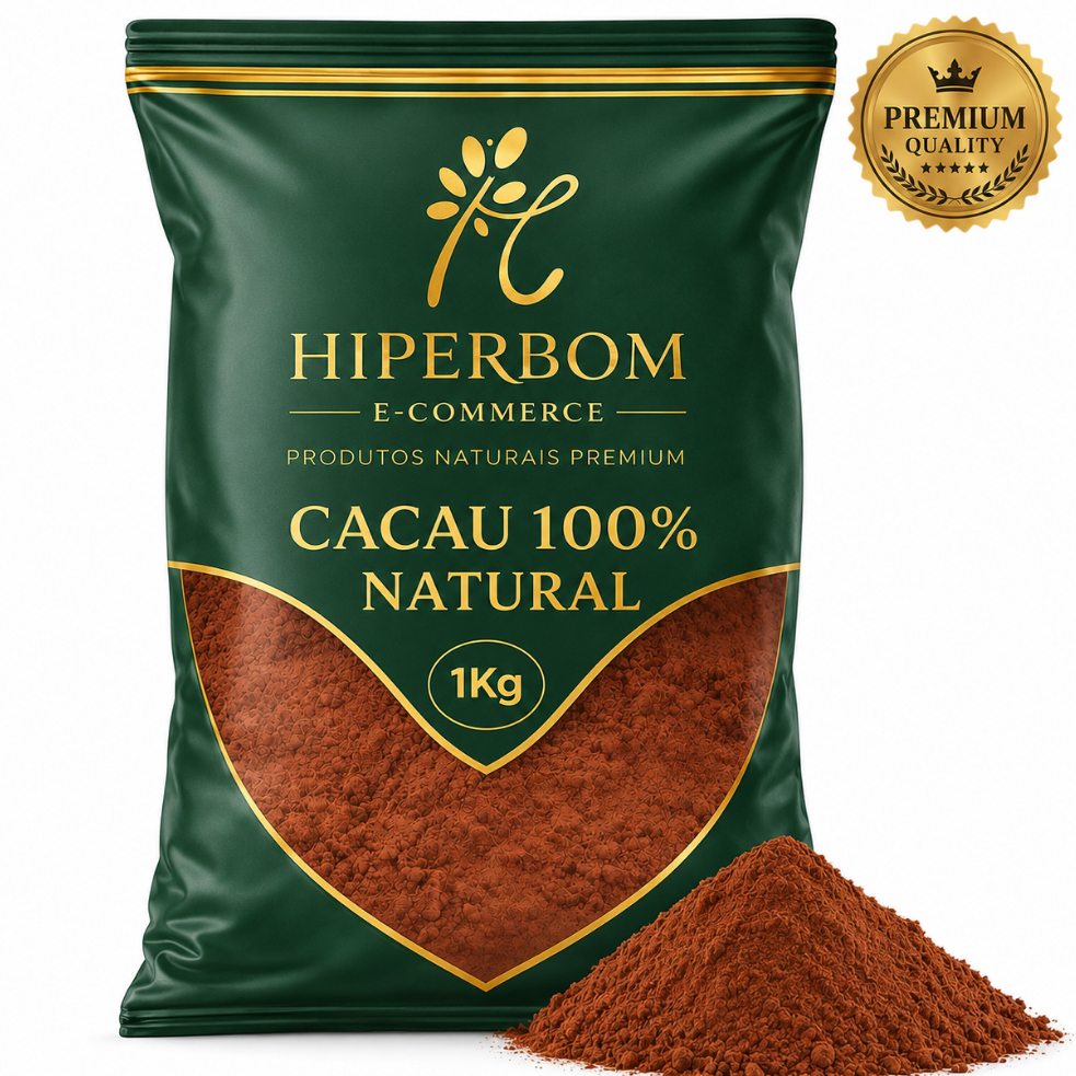 Cacau em Pó 100% Natural Sem Açúcar