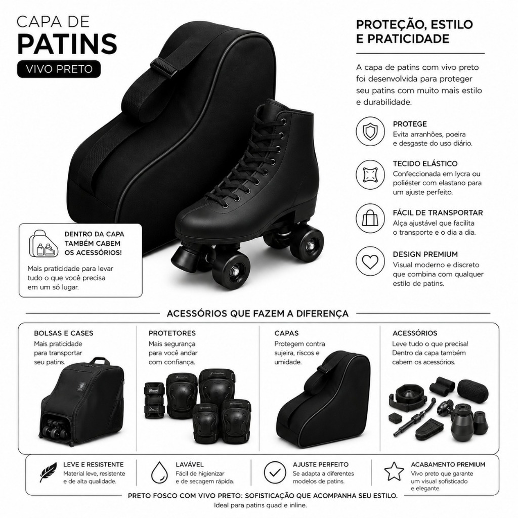Bolsa Patins - Bolsa Roller