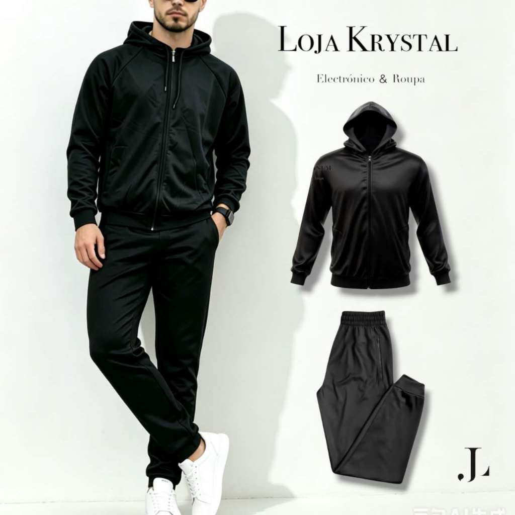 LK  CONJUNTO DE FRIO BLUSA+CALÇA JOGGER MASCULINO PROMOÇÃO