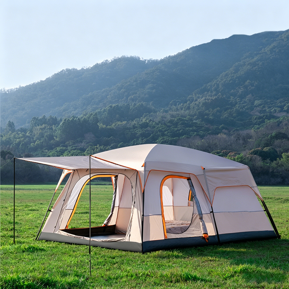 Barraca De Camping Acampamento 8-14 Pessoas Impermeavel Grande Família Barraca Familiar Grande 380*260*185cm