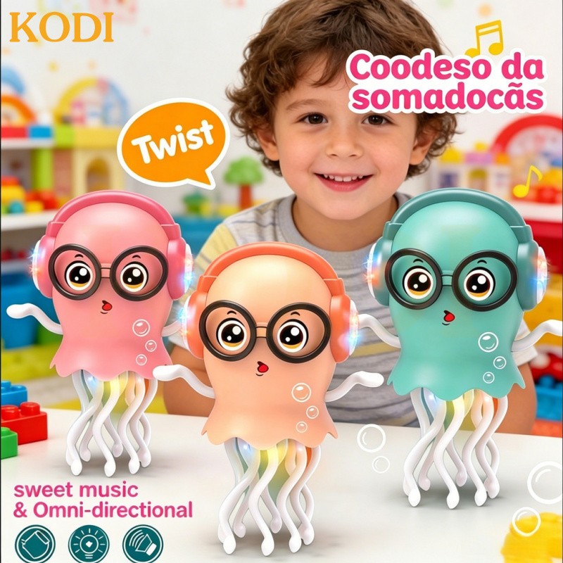 Polvo Dançante Eletrônico, Sensor de Obstáculos - O Presente Perfeito para Crianças Estresse -P21