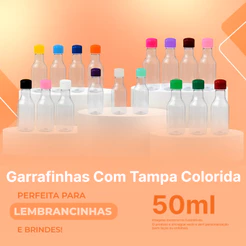 40 unidades Garrafinhas Rosca 50ml - A melhor do Brasil! Imperdível!!!