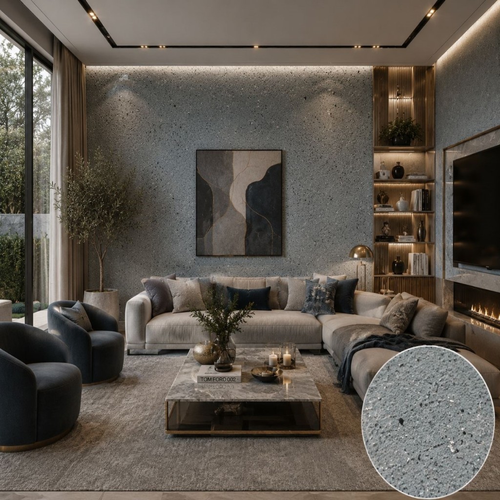 Papel de Parede Líquido EuroPaper Rende 5m² Decoração P/ Quarto e Sala — imagem 2 de 2