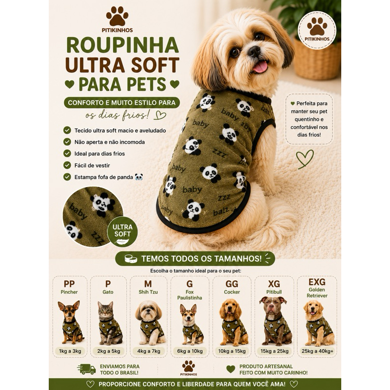 Roupa de frio para pet roupa de soft para pet roupa inverno pet roupa de ultrasoft pet roupa de frio pra cachorro gato