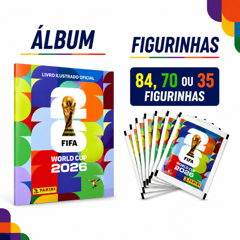 Album Capa Mole E Figurinhas Copa Do Mundo 2026 Panini