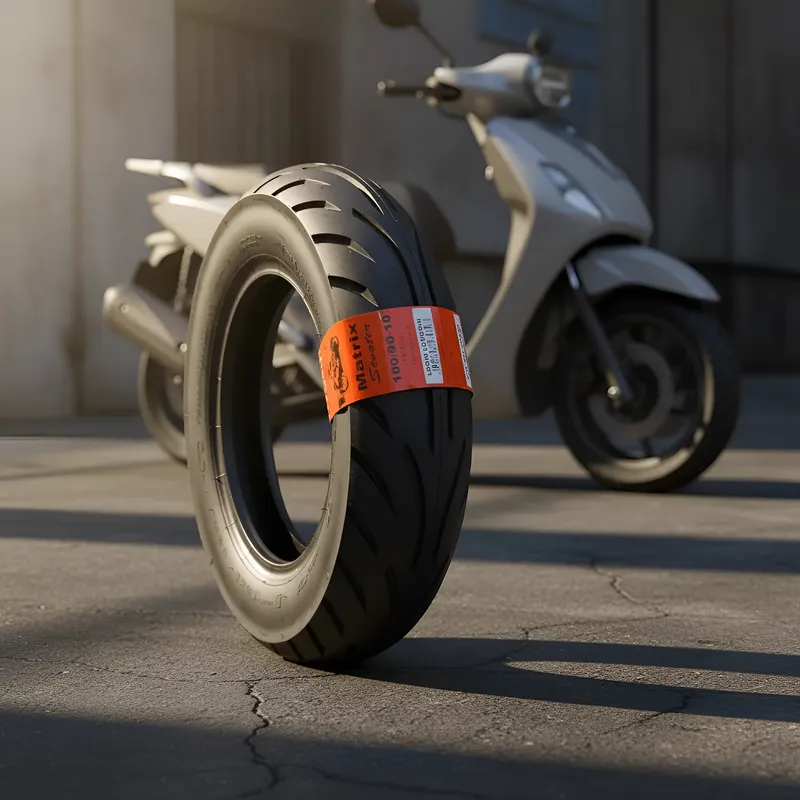 Pneu Levorin 100/90-10 Matrix Scooter Traseiro Lead 110 Elite 125 Burgman 125 Lindy 125 Sem Câmara