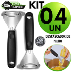 Descascador Cortador e Debulhador de Milho Verde em Aço Inóx Premium Rápido e Pratico