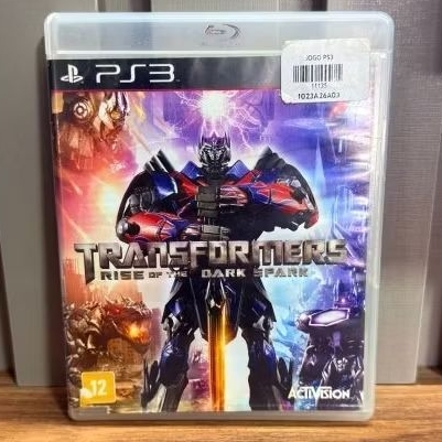 Jogo Transformers Rise Of The Dark Spark Ps3 Físico Original Mídia Física Playstation 3