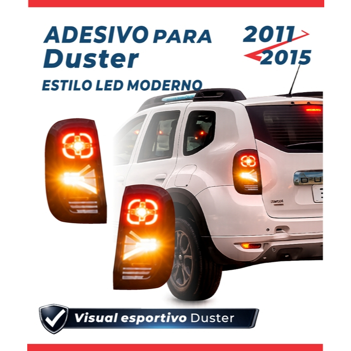 Aplique mascara negra Lanterna Duster 2011 a 2015