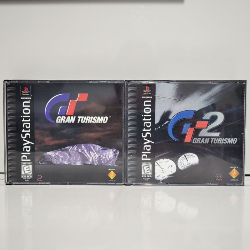 Pack Jogos Gran Turismo 1 e 2 Black Label PS1 Originais Americanos - Games Mídia Física Playstation One