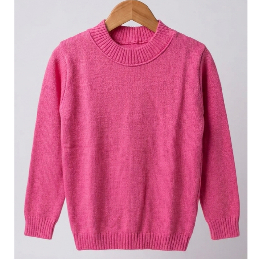 Blusa Tricot Infantil Menina Manga Longa Quentinha Blusa Inverno Roupa Infantil Menina Lisa