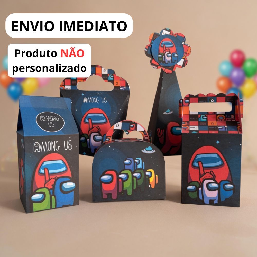 Kit Caixas Among-US/ Lembrancinha para Festa/Aniversário/ Decoração