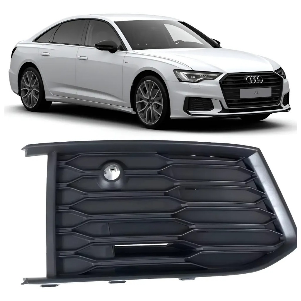 Grade Moldura Milha Dianteiro Audi A6 C8 2019 2020 2021 2022 Direito Passageiro 4KD807648B